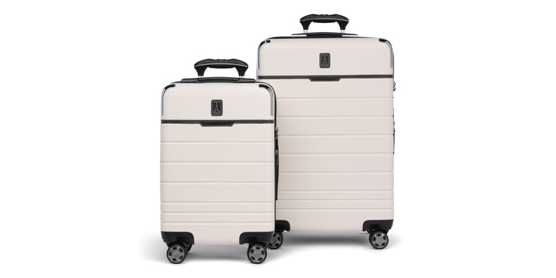 Travel and Leisure 2 piece luggage set in white