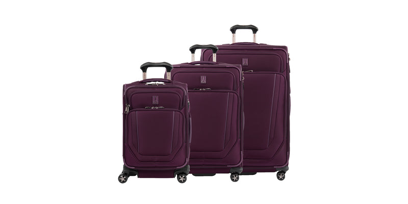 Purple luggage set