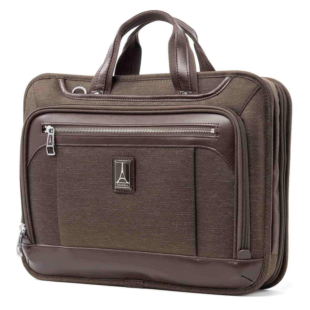 Travelpro Platinum Elite Slim Business Brief, Rich Espresso