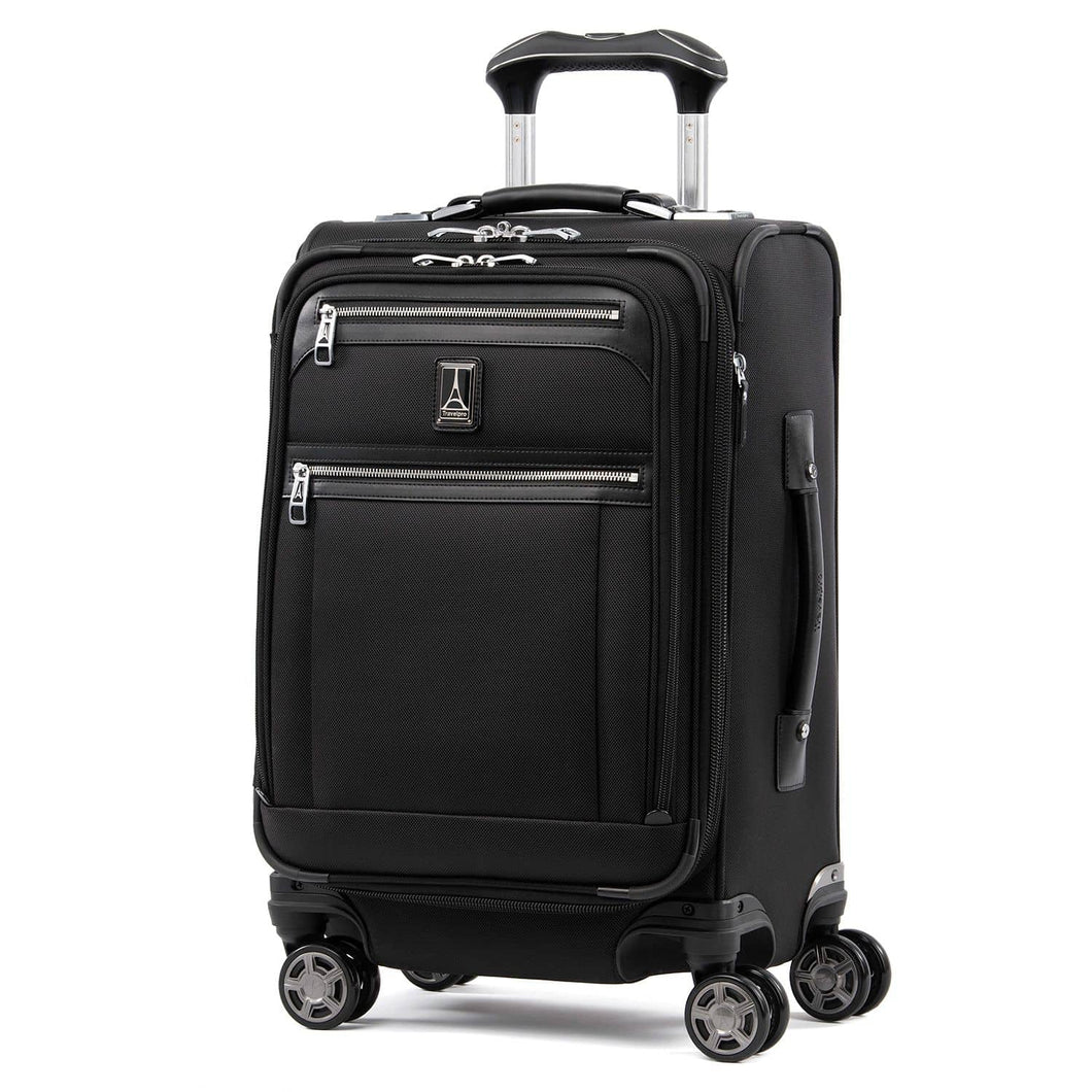 Travelpro Platinum Elite 20” Expandable Business Plus Carry-On Spinner, Shadow Black